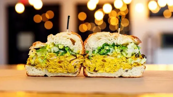 CurryChickenSaladSandwich Curry Chicken Salad Sandwich